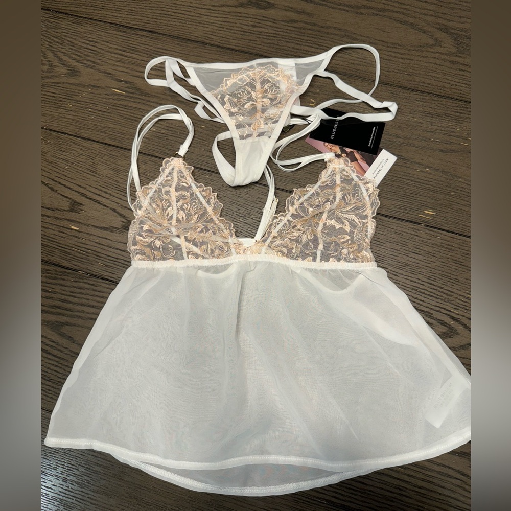 BLUE BELLA BABY DOLL SET NWT SIZE SMALL